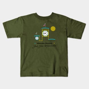 Allen Bradley Clock Tower • Polish Moon • MKE, WI Kids T-Shirt